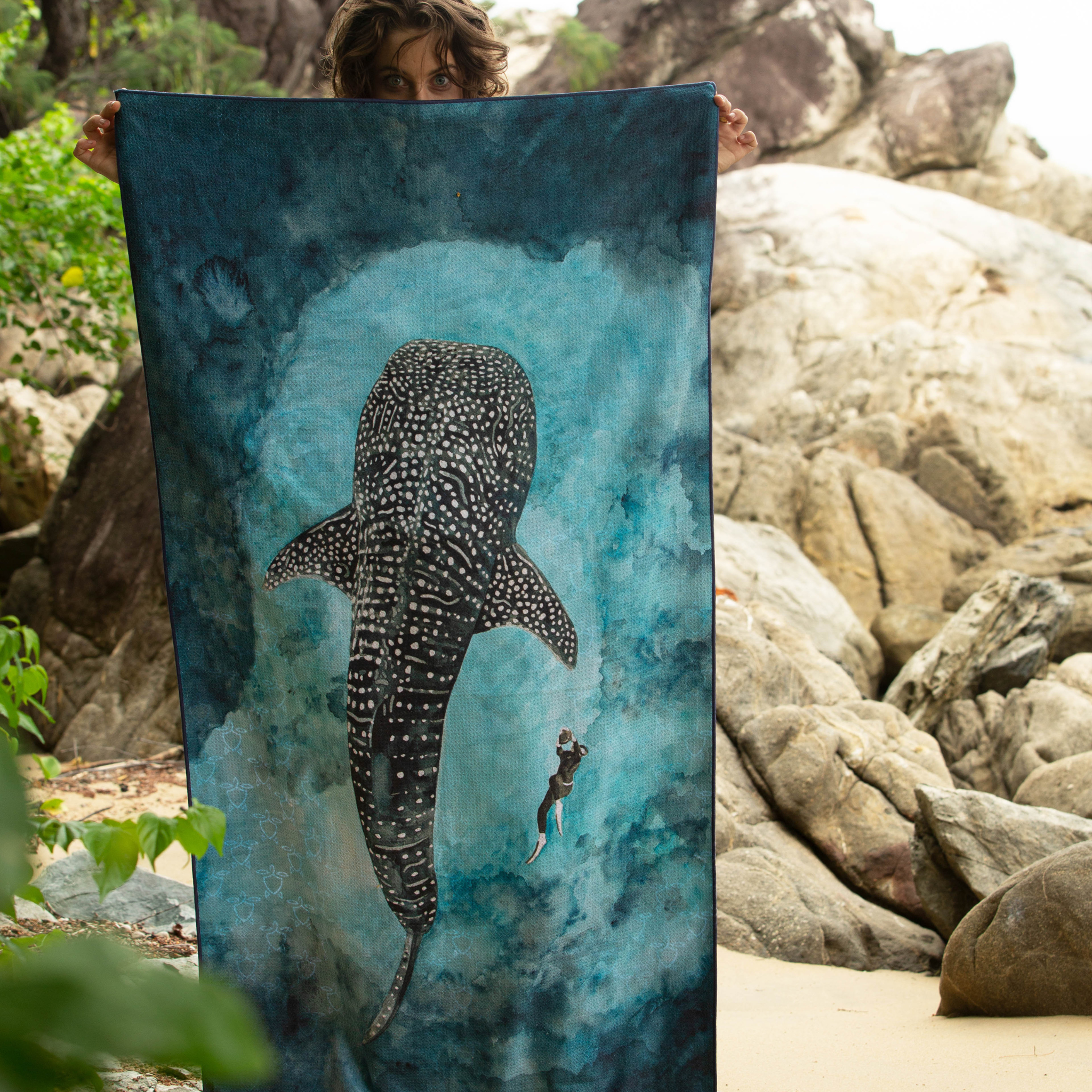 Sand-Free Beach Towel - Whale Shark