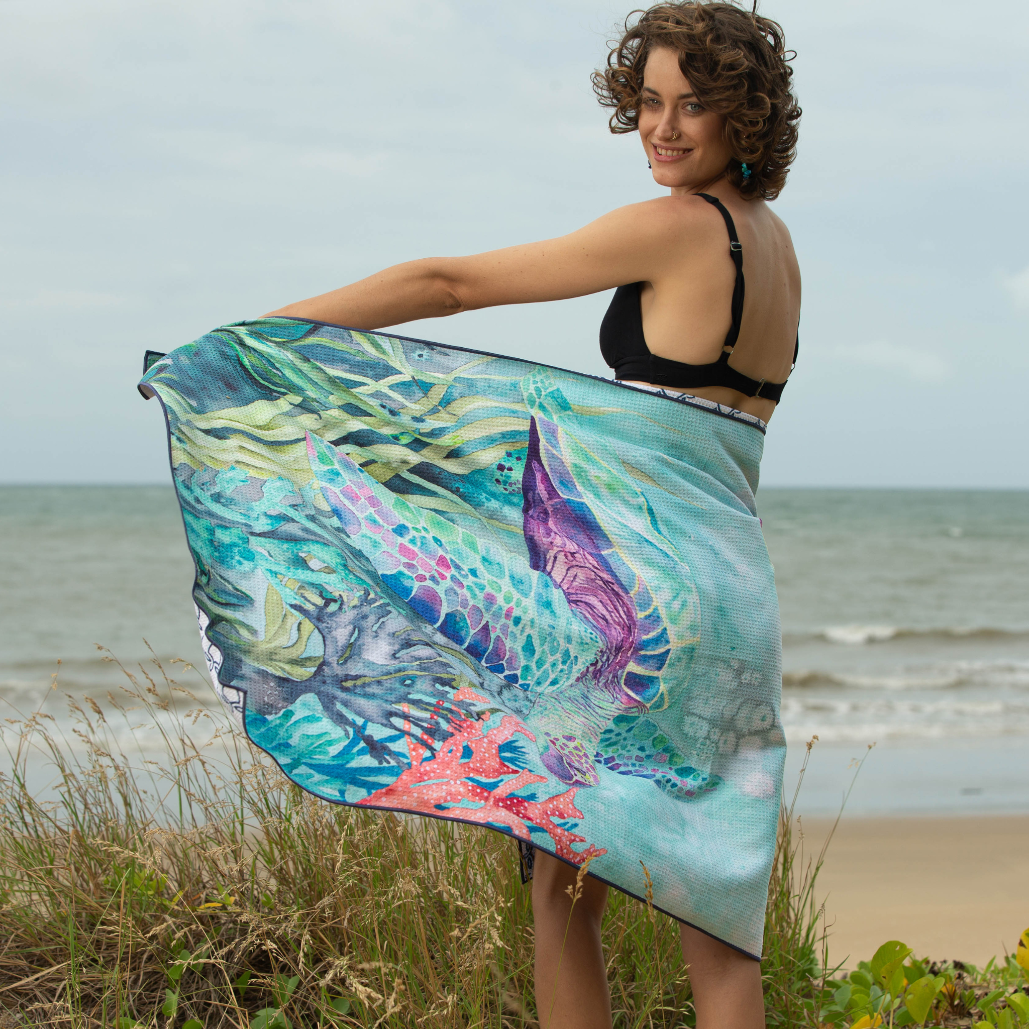 Sand-Free Beach Towel - Turtle